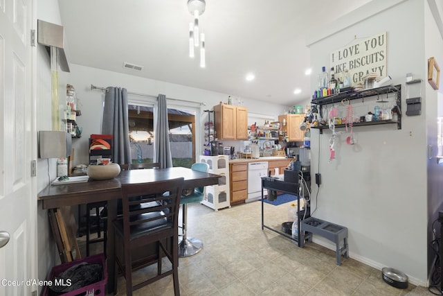 kitchen featuring dishwasher