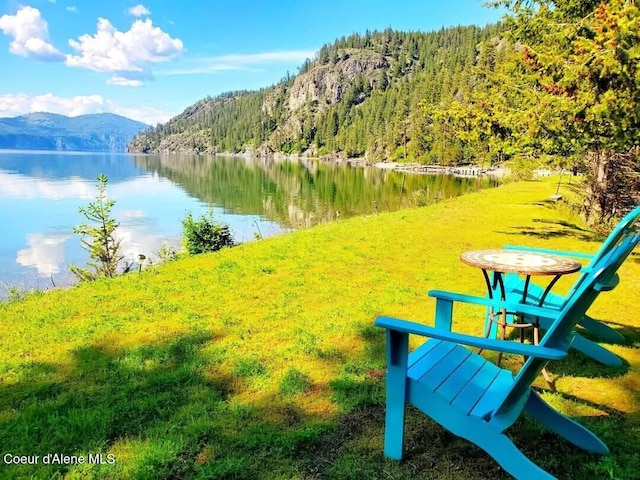 water view featuring a mountain view