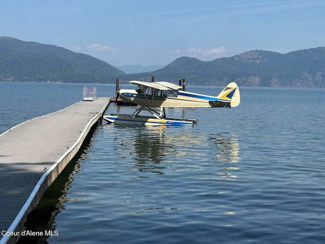 145 Cedar Dr, Bayview, ID 83803 - dock area with a water and mountain view