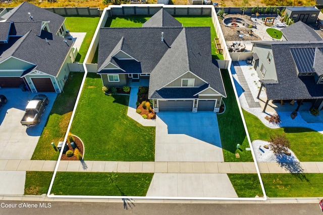 birds eye view of property