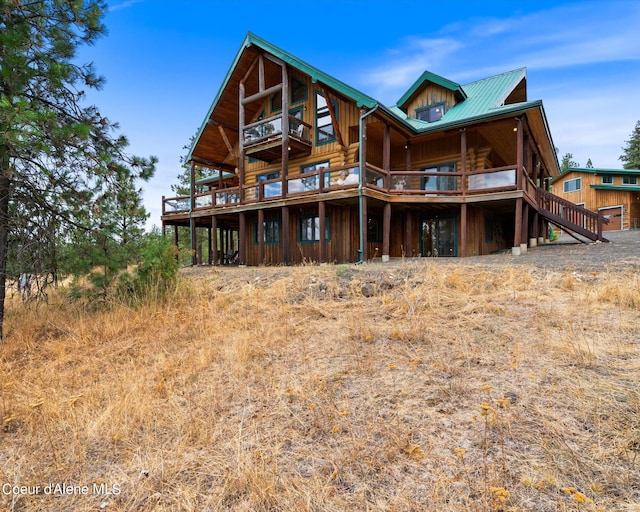 view of rear view of property