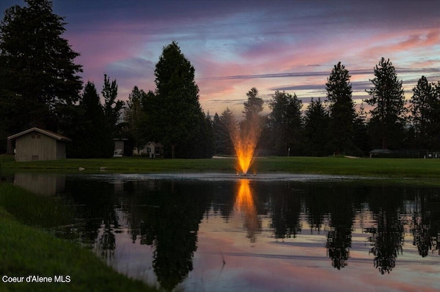 view of water feature