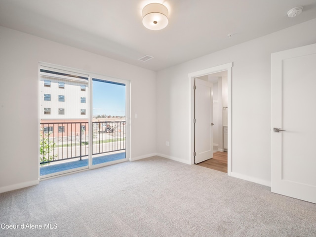 view of carpeted empty room