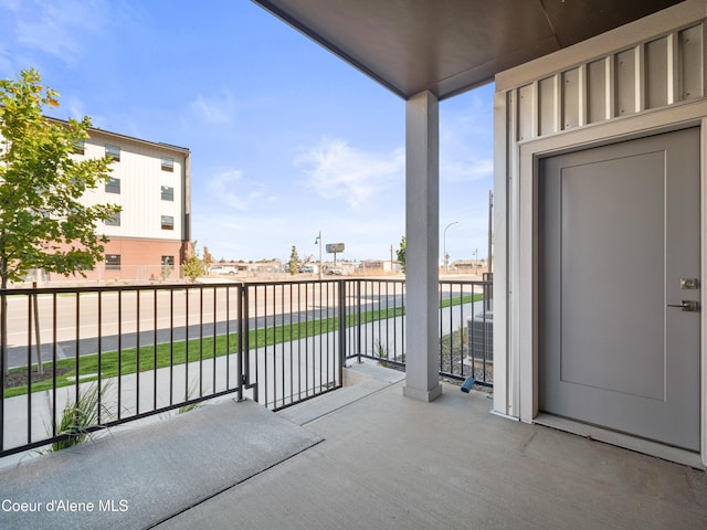 view of balcony