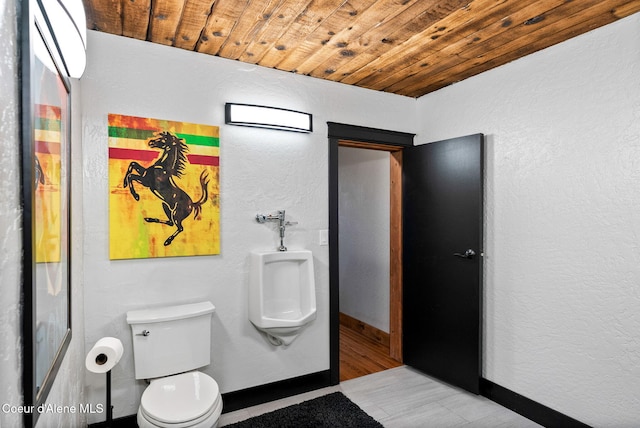 1715 Sherman Ave, Coeur Dalene, ID 83814 - bathroom with wood ceiling and toilet