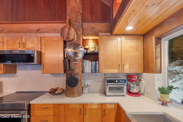 kitchen with stainless steel appliances