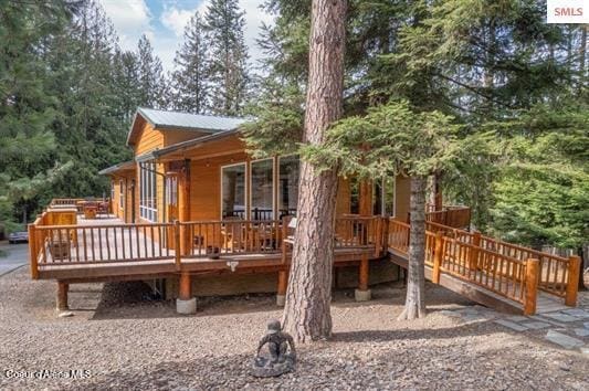 2017 Peninsula Rd, Hope, ID 83836 - back of property with a deck