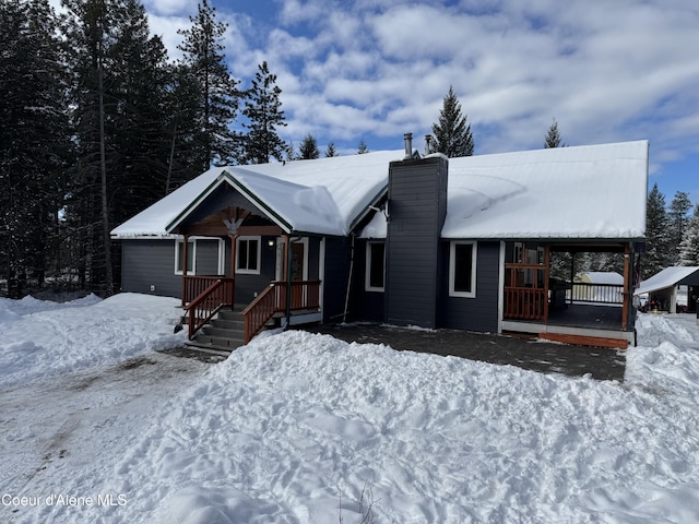 view of front of home