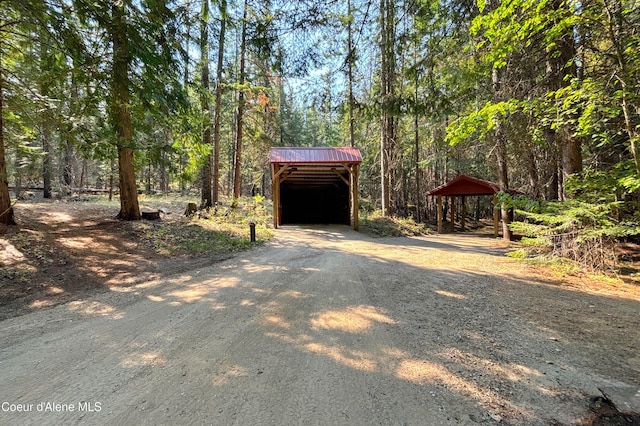 view of outdoor structure
