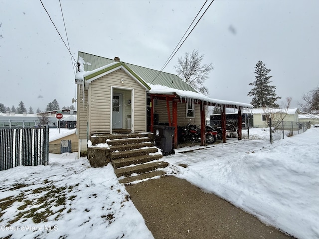 view of bungalow-style house