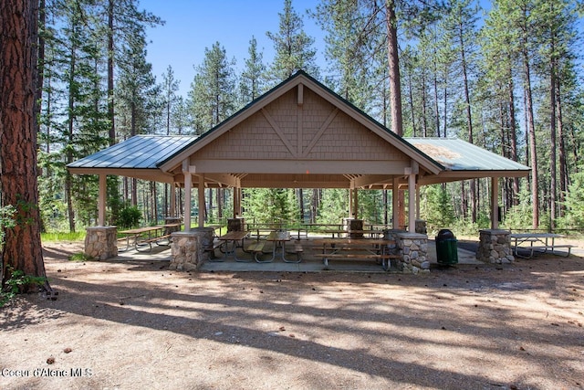 view of home's community with a gazebo