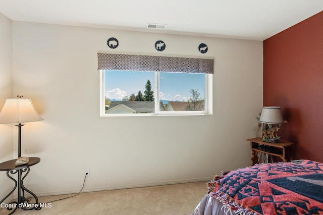 bedroom with carpet floors