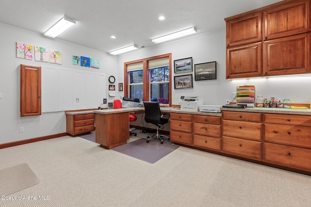 view of carpeted office