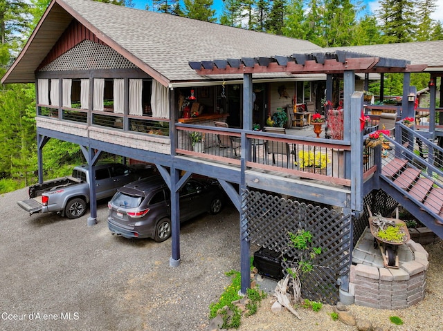 110 Shamrock Ln, Saint Maries, ID 83861 - view of front of house featuring a shingled roof