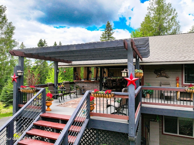 110 Shamrock Ln, Saint Maries, ID 83861 - view of wooden deck