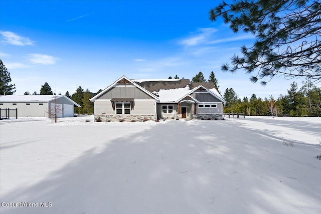 view of craftsman inspired home