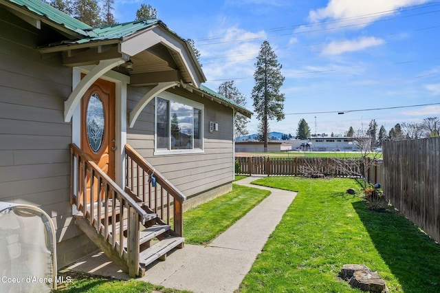 1108 Pine St, Sandpoint, ID 83864 - exterior space with entry steps and a fenced backyard