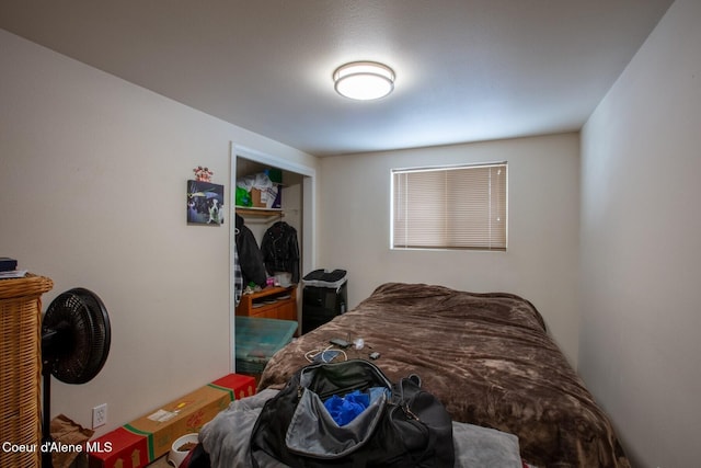 bedroom featuring a closet