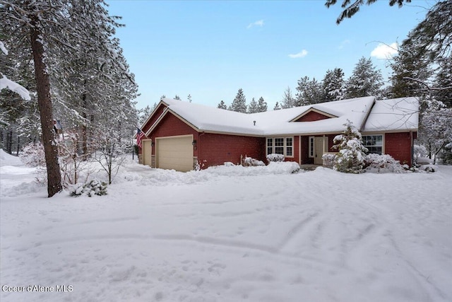 ranch-style house with a garage