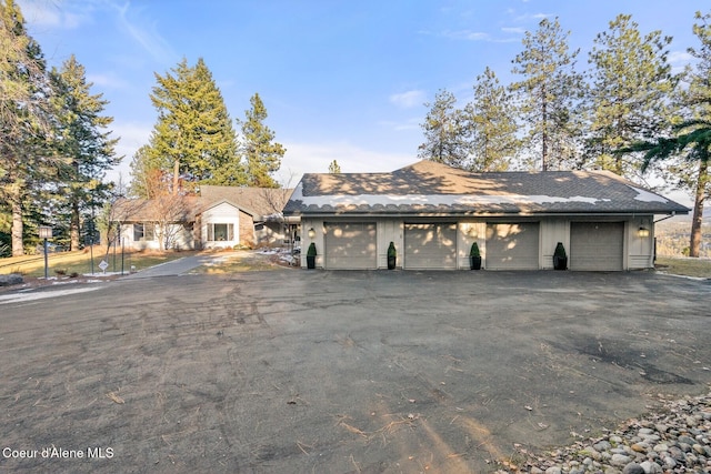 5006 S Brentwood Ln, Coeur Dalene, ID 83814 - view of front of home with a garage and driveway