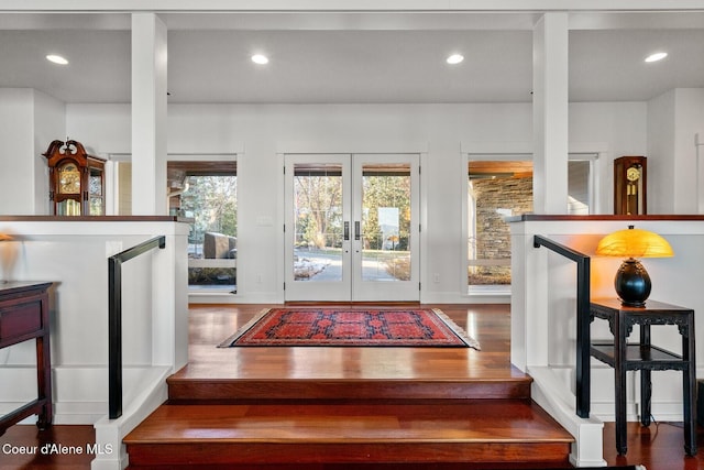 5006 S Brentwood Ln, Coeur Dalene, ID 83814 - doorway featuring recessed lighting and wood finished floors