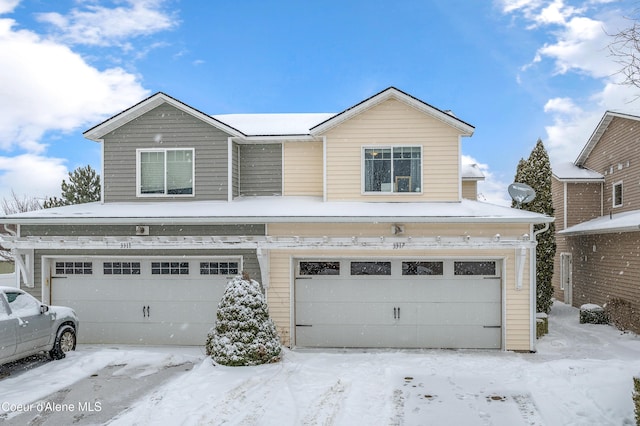 view of front of home with an attached garage