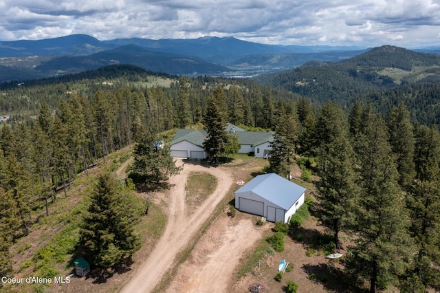 1600 Patches Ln, Saint Maries, ID 83861 - view from above of property with a forest and a mountainous background