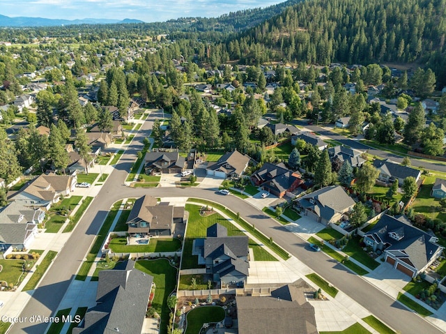 aerial view featuring a residential view