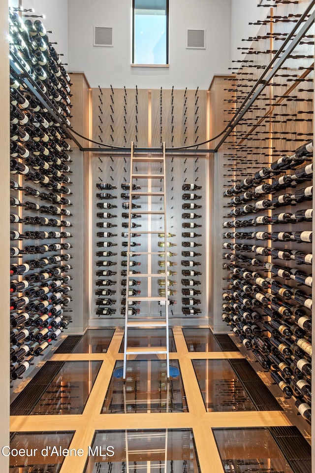 wine area with visible vents