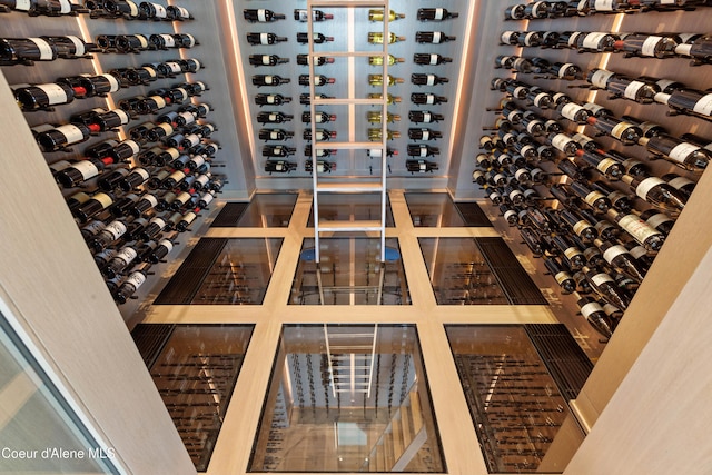 view of wine room