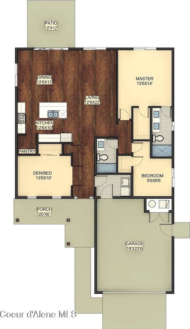 1133 W Cordgrass Ave, Post Falls, ID 83854 - plan