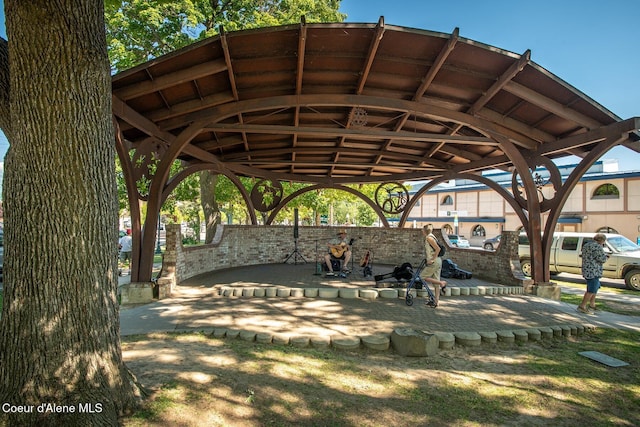 view of home's community with a gazebo