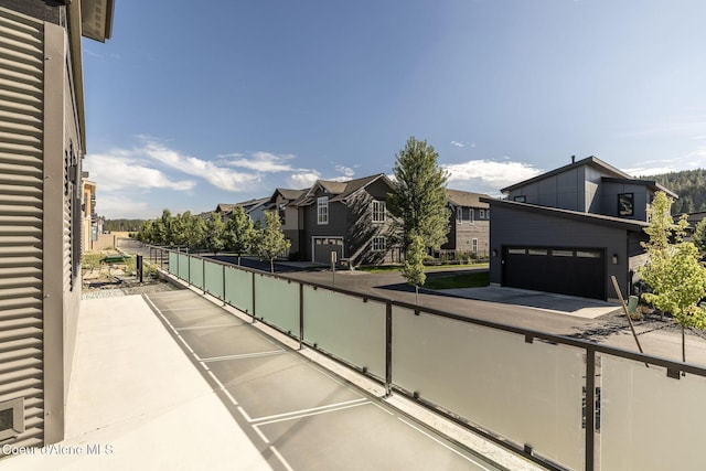 balcony featuring a residential view