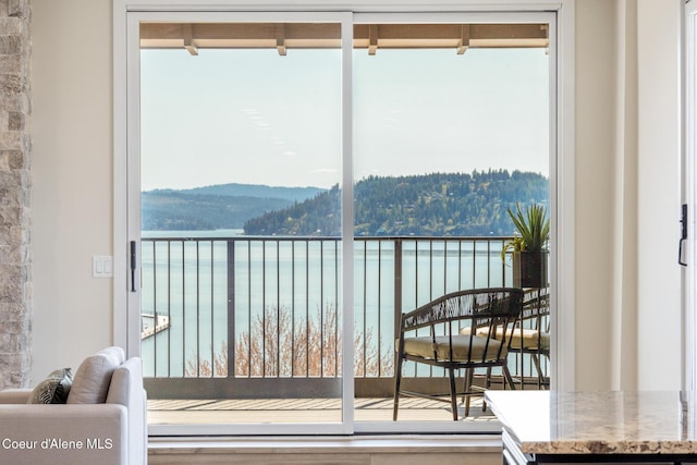 301 N 1st St # 930, Coeur Dalene, ID 83814 - interior space with a water and mountain view