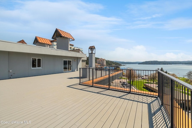 301 N 1st St # 930, Coeur Dalene, ID 83814 - deck with a water view