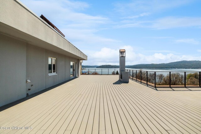 301 N 1st St # 930, Coeur Dalene, ID 83814 - wooden terrace featuring a water view