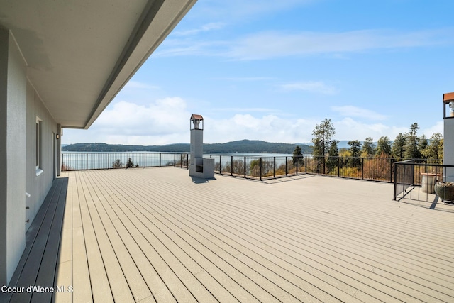 301 N 1st St # 930, Coeur Dalene, ID 83814 - wooden terrace featuring a water view