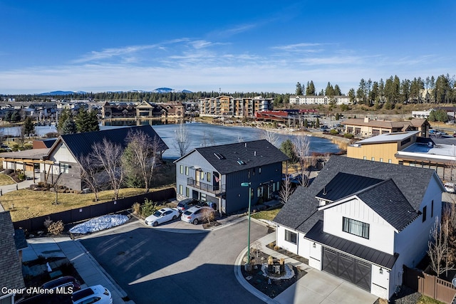 drone / aerial view featuring a residential view