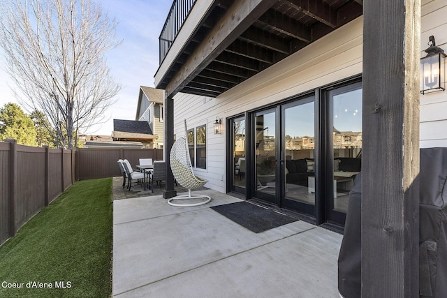1853 W Felton Dr, Coeur Dalene, ID 83814 - view of patio / terrace with a fenced backyard