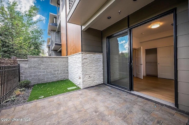 view of patio / terrace with fence