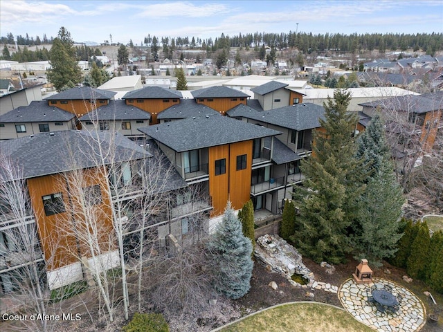 birds eye view of property featuring a residential view