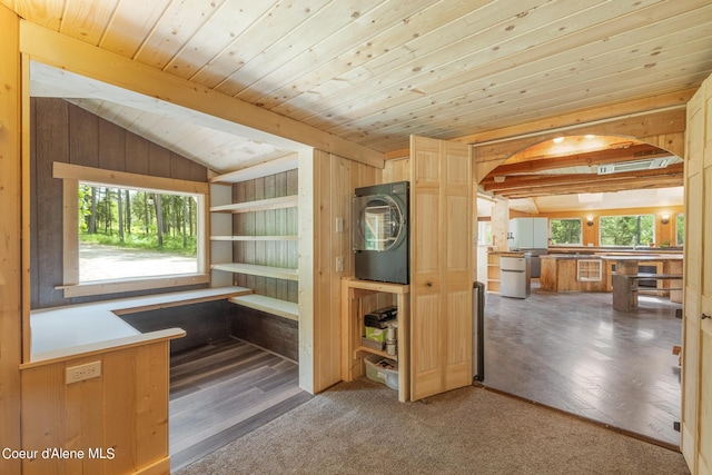 view of sauna / steam room featuring wood finished floors