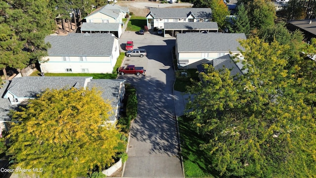 bird's eye view featuring a residential view