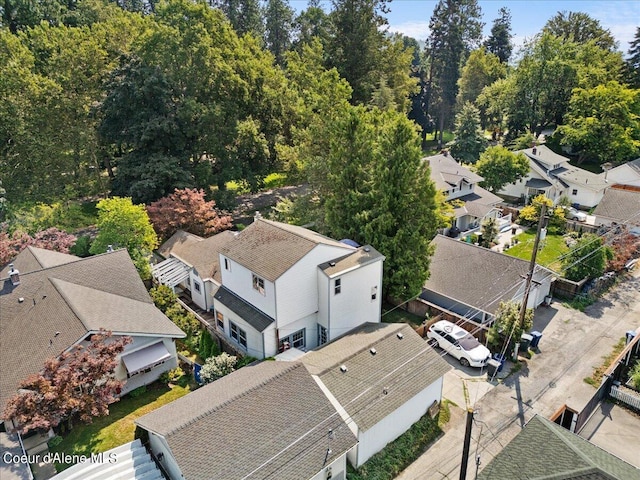 drone / aerial view featuring a residential view