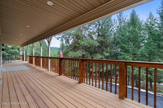 view of wooden terrace