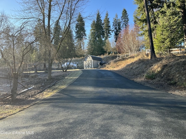 view of street with driveway