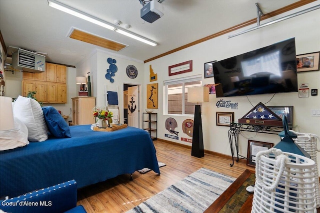 6489 E Kyong, Post Falls, ID 83854 - bedroom featuring ornamental molding and wood finished floors