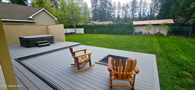 505 S Shore Pines Rd, Post Falls, ID 83854 - deck with a hot tub