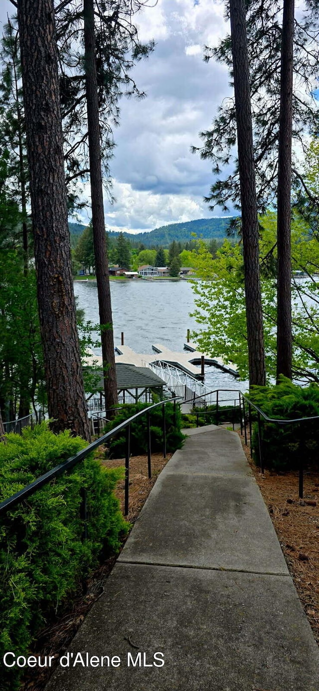 505 S Shore Pines Rd, Post Falls, ID 83854 - water view featuring a boat dock