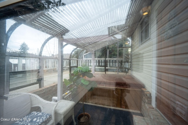 view of sunroom / solarium